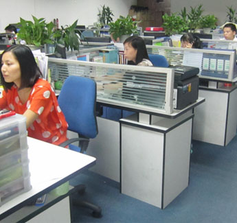 廣州銀帆禮品公司辦公環境——員工辦公區